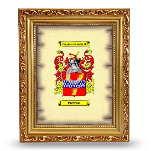 Prowine Coat of Arms Framed - Gold