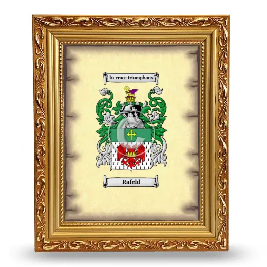 Rafeld Coat of Arms Framed - Gold