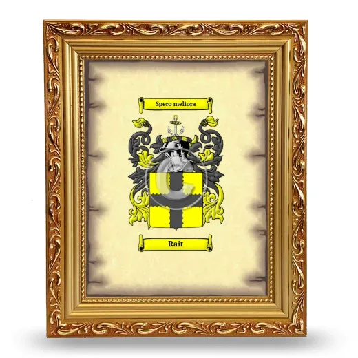 Rait Coat of Arms Framed - Gold