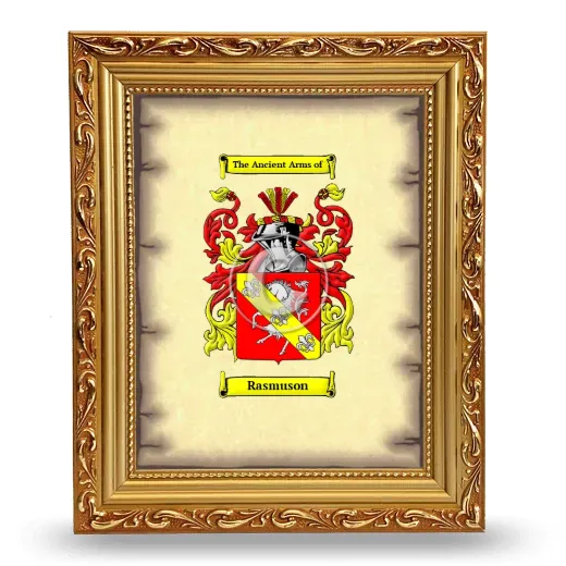 Rasmuson Coat of Arms Framed - Gold