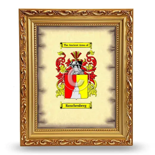 Rauchenberg Coat of Arms Framed - Gold