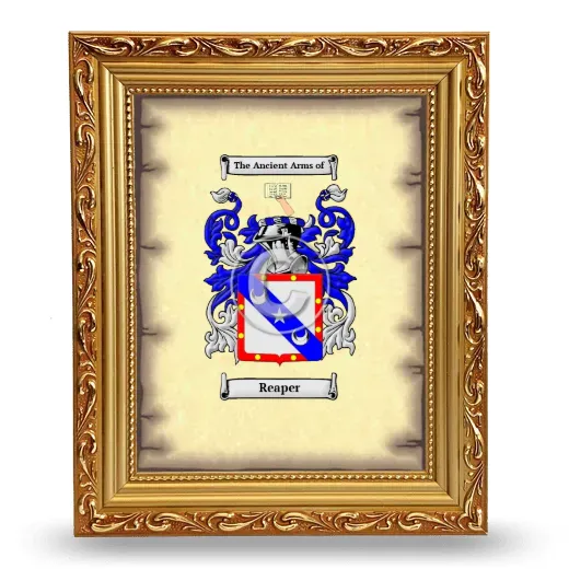 Reaper Coat of Arms Framed - Gold
