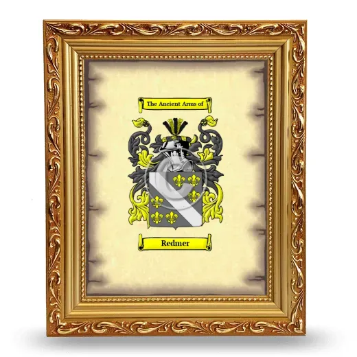 Redmer Coat of Arms Framed - Gold