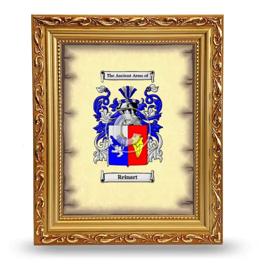 Reinart Coat of Arms Framed - Gold