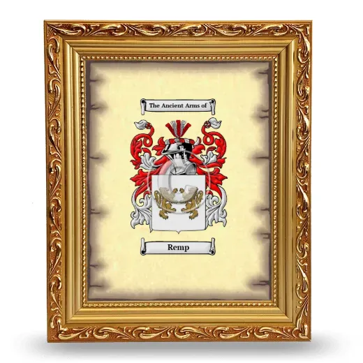 Remp Coat of Arms Framed - Gold