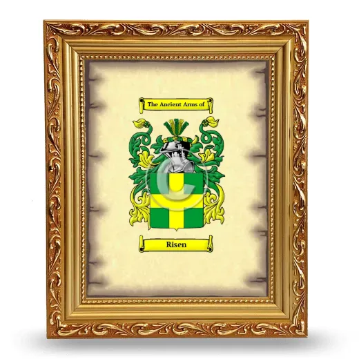 Risen Coat of Arms Framed - Gold