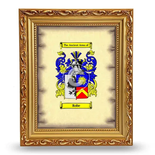 Robe Coat of Arms Framed - Gold