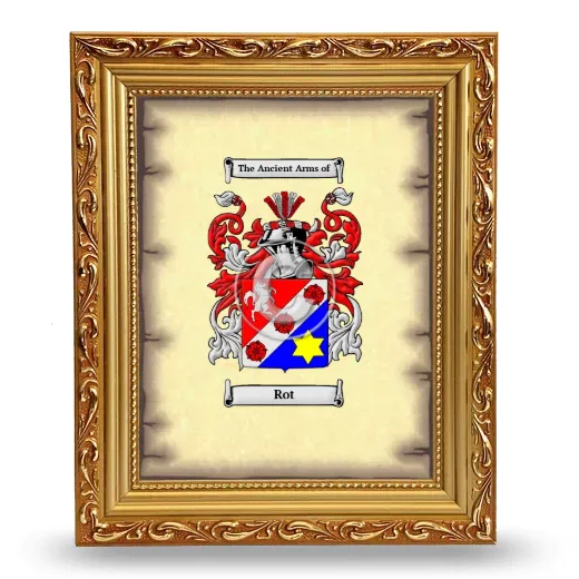 Rot Coat of Arms Framed - Gold