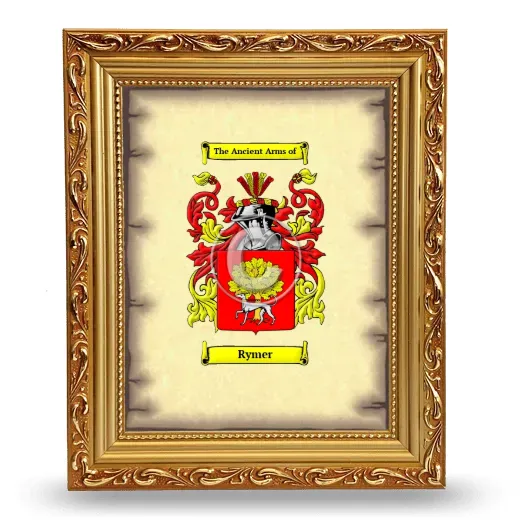 Rymer Coat of Arms Framed - Gold