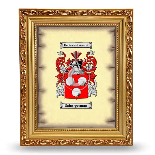 Saint-german Coat of Arms Framed - Gold