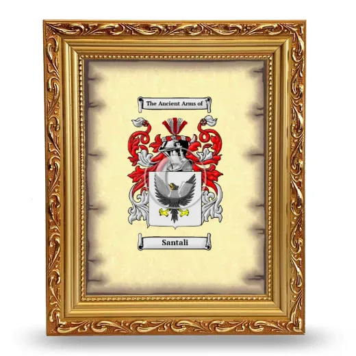 Santali Coat of Arms Framed - Gold