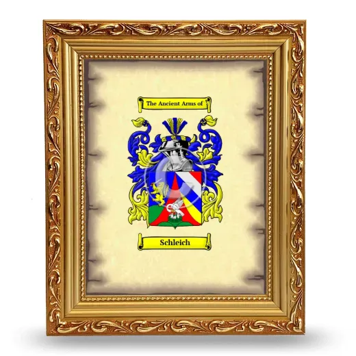 Schleich Coat of Arms Framed - Gold
