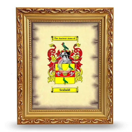 Seabald Coat of Arms Framed - Gold