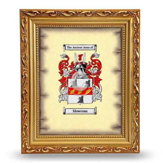 Slowcom Coat of Arms Framed - Gold