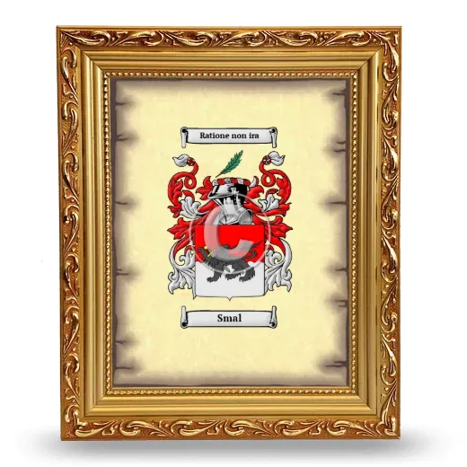 Smal Coat of Arms Framed - Gold