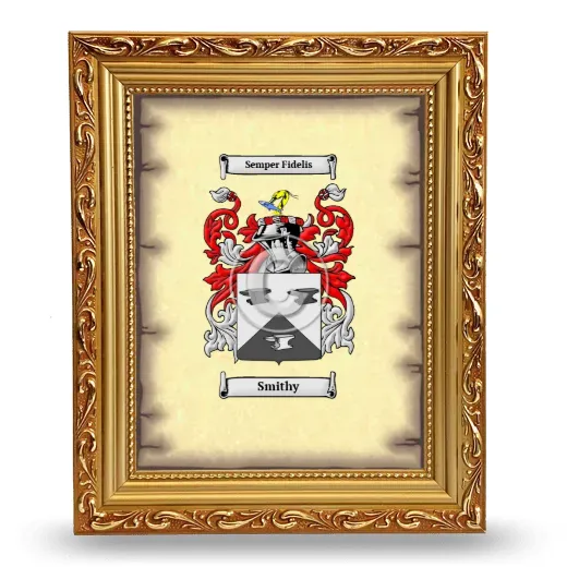 Smithy Coat of Arms Framed - Gold