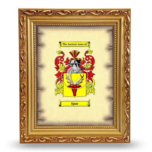 Spar Coat of Arms Framed - Gold
