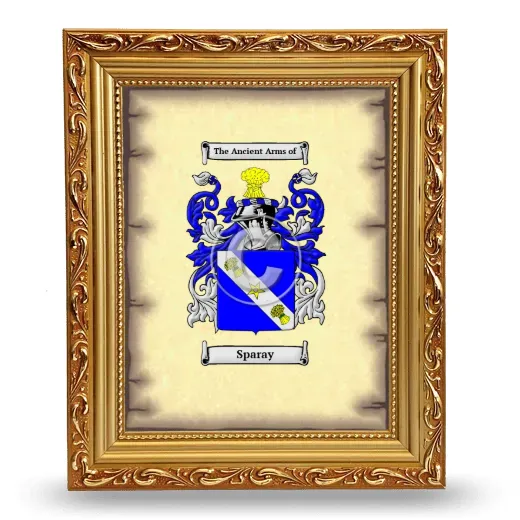 Sparay Coat of Arms Framed - Gold