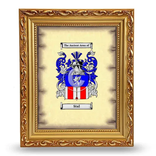 Stal Coat of Arms Framed - Gold