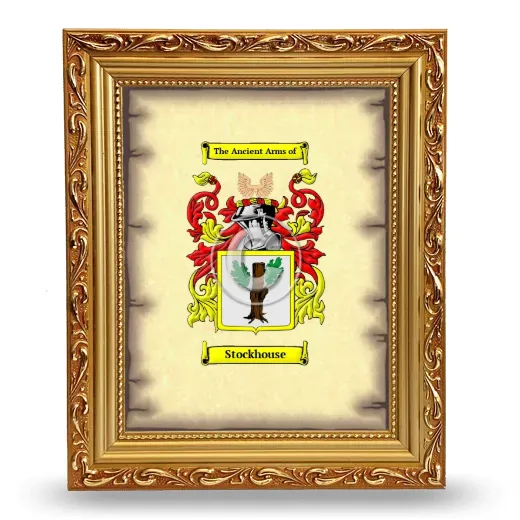 Stockhouse Coat of Arms Framed - Gold