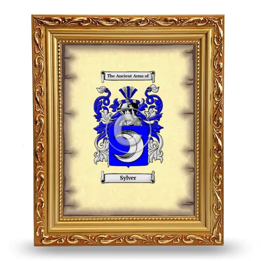 Sylver Coat of Arms Framed - Gold