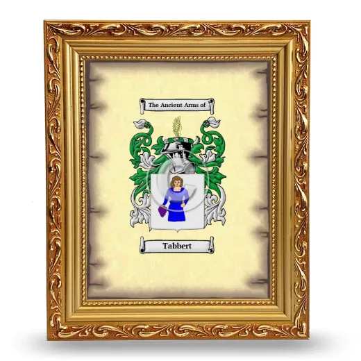 Tabbert Coat of Arms Framed - Gold