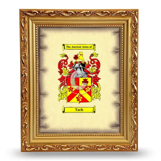 Tach Coat of Arms Framed - Gold