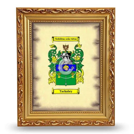 Tackabry Coat of Arms Framed - Gold