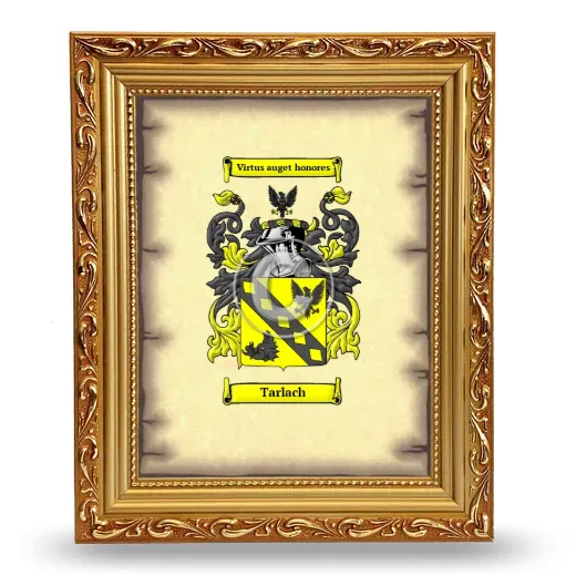 Tarlach Coat of Arms Framed - Gold