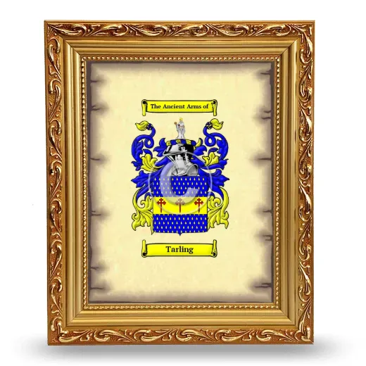 Tarling Coat of Arms Framed - Gold