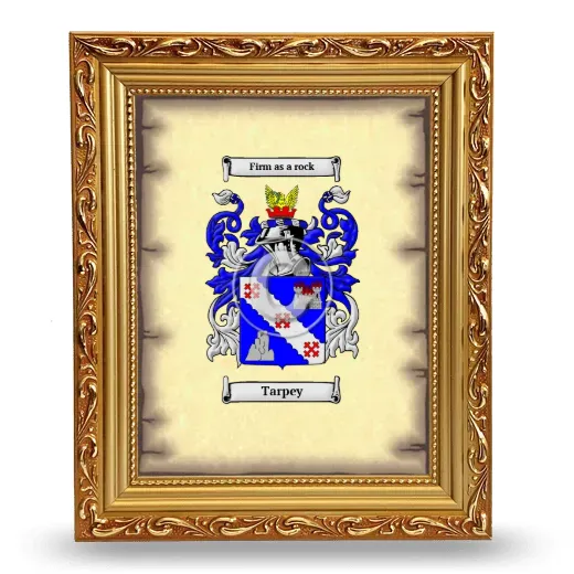 Tarpey Coat of Arms Framed - Gold