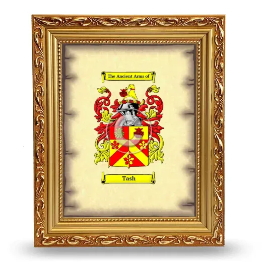 Tash Coat of Arms Framed - Gold