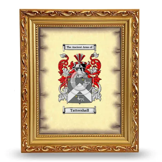 Tattershall Coat of Arms Framed - Gold