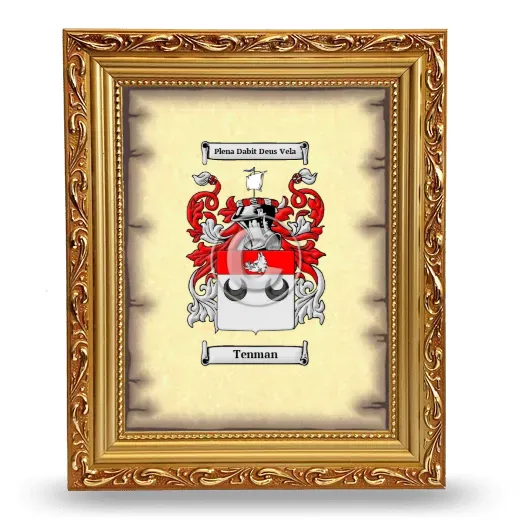 Tenman Coat of Arms Framed - Gold