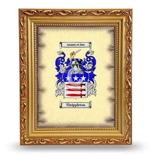 Thrippleton Coat of Arms Framed - Gold