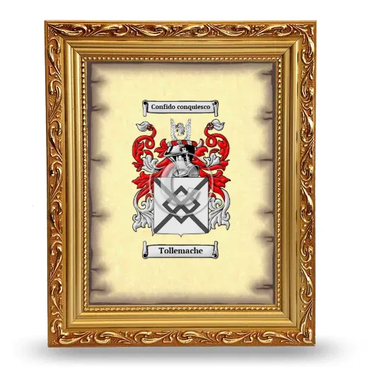 Tollemache Coat of Arms Framed - Gold