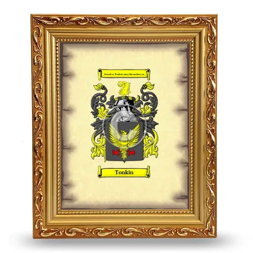 Tonkin Coat of Arms Framed - Gold