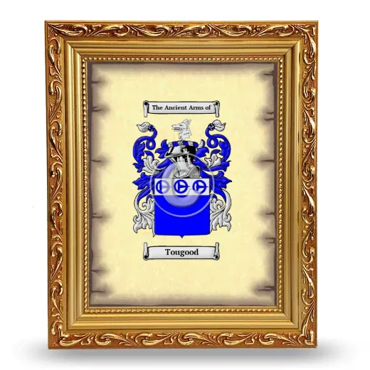 Tougood Coat of Arms Framed - Gold