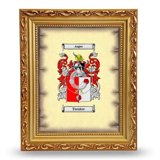 Trenter Coat of Arms Framed - Gold