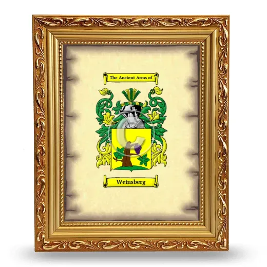 Weinsberg Coat of Arms Framed - Gold