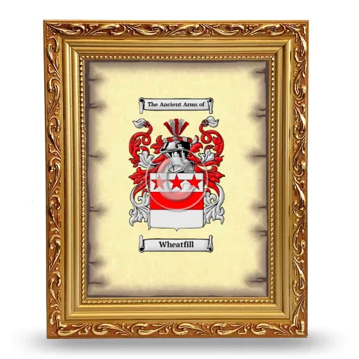 Wheatfill Coat of Arms Framed - Gold