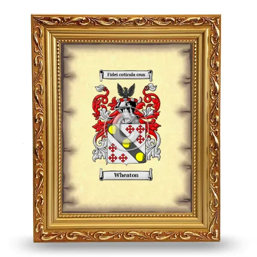 Wheaton Coat of Arms Framed - Gold