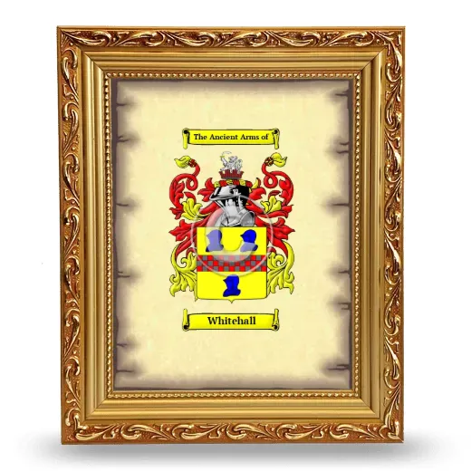 Whitehall Coat of Arms Framed - Gold