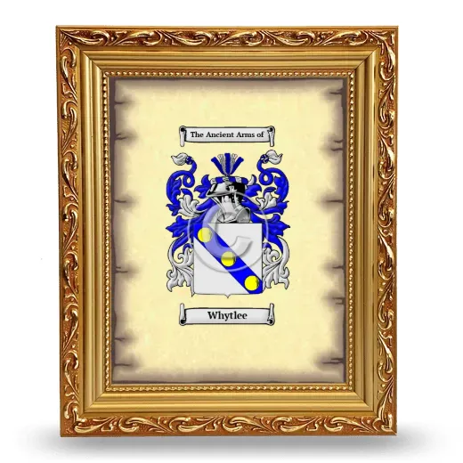Whytlee Coat of Arms Framed - Gold