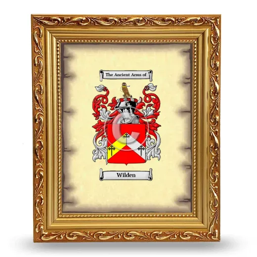 Wilden Coat of Arms Framed - Gold