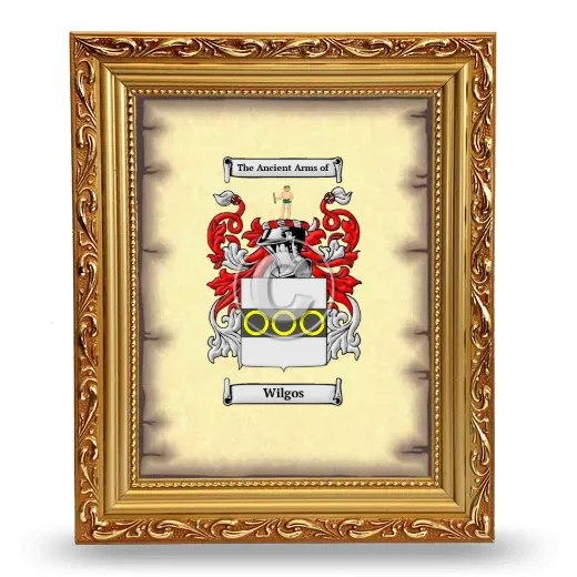 Wilgos Coat of Arms Framed - Gold