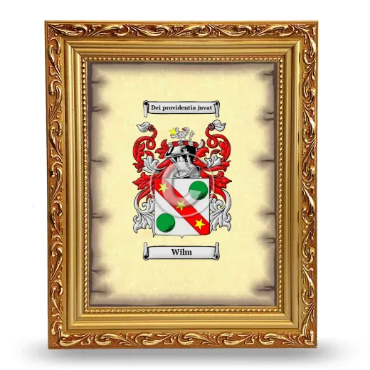 Wilm Coat of Arms Framed - Gold