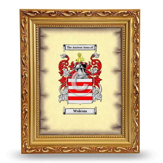 Wolcom Coat of Arms Framed - Gold