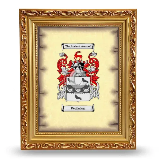 Wolkden Coat of Arms Framed - Gold
