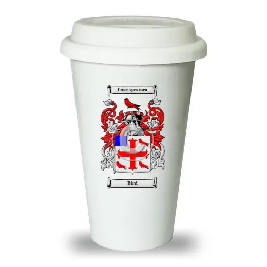 Bird Ceramic Tumbler with Lid